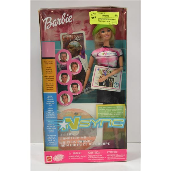 MATTEL NSYNC #1FAN BARBIE #50534 IN ORIGINAL BOX