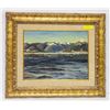 Image 1 : 1973 OIL ON CANVAS "SEASIDE MOUNTAINS" SIGNED BY