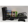 Image 1 : XBOX 360 WITH GAMES AND CABLES