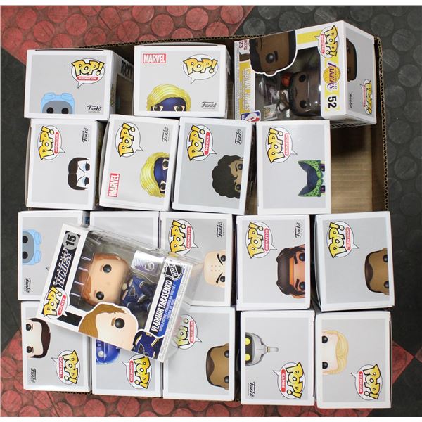 LOT OF 17 ASSORTED FUNKO POP