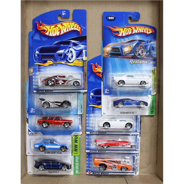 LOT OF 10 HOT WHEELS