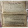 Image 1 : COPY OF U.S. CONGRESS CONSTITUTION DOCUMENT (5 PCS