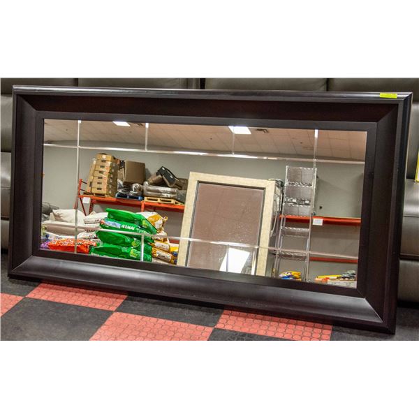 BOMBAY COMPANY LARGE SOLID DARK WOOD FRAMED