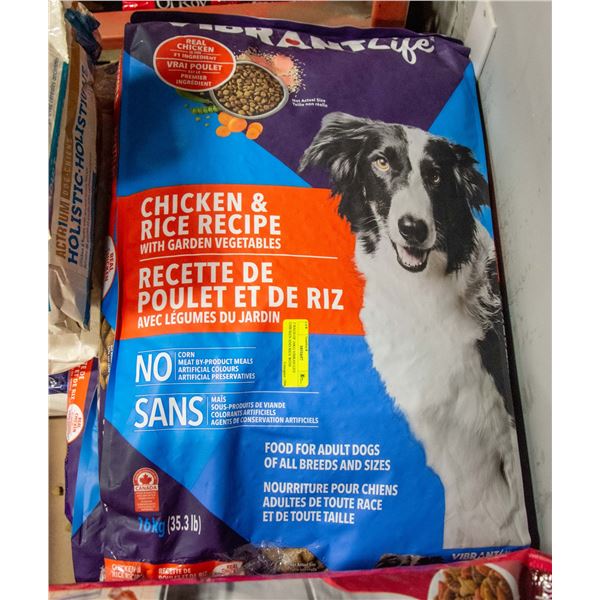 2 BAGS OF 16KG VIBRANT LIFE CHICKEN AND RICE WITH