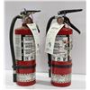 PAWNSHOP: LOT OF 2 5LBS CHARGED FIRE EXTINGUISHERS