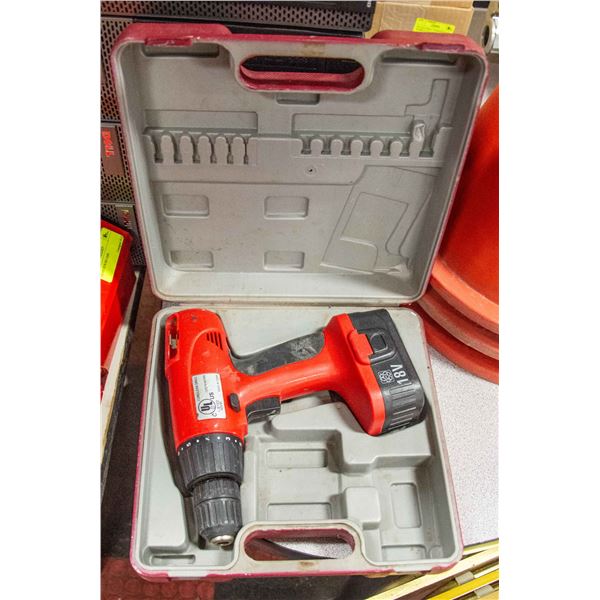 VL CORDLESS DRILL IN CASE, NO BATTERY