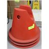 Image 1 : SET OF 3 PIPE STAND CONES 12" HIGH