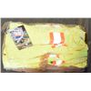 Image 1 : BOX LOT OF 12 HI VIS BIBS OVERALLS -SIZE MEDIUM