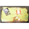 Image 1 : BOX LOT OF 12 HI VIS BIBS OVERALLS -SIZE XL