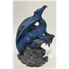 Image 3 : PAIR OF BLUE HANDPAINTED DRAGONS