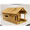 Image 1 : WOOD LOG CABIN DECOR PIECE