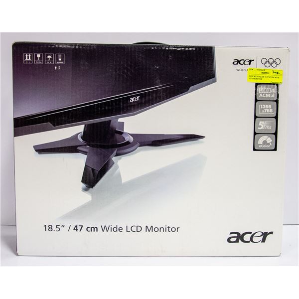 BOX WITH ACER 18.5"/47CM WIDE LCD MONITOR