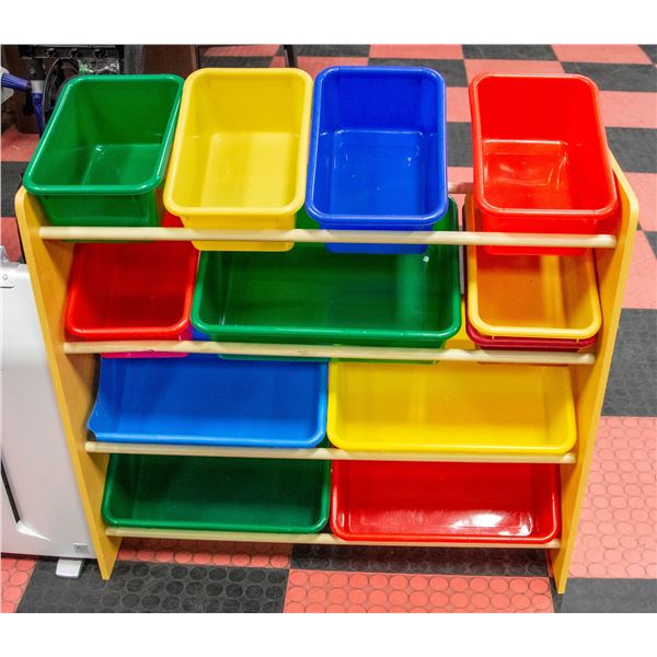 SOLID WOOD MULTI-PURPOSE STORAGE/SORTING RACK