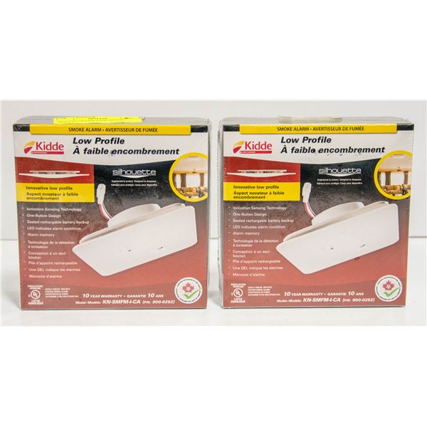 SEALED 2 KIDDE LOW PROFILE SMOKE ALARM