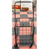 Image 2 : BLACK METAL FRAME 4-WHEEL FOLDING CART -