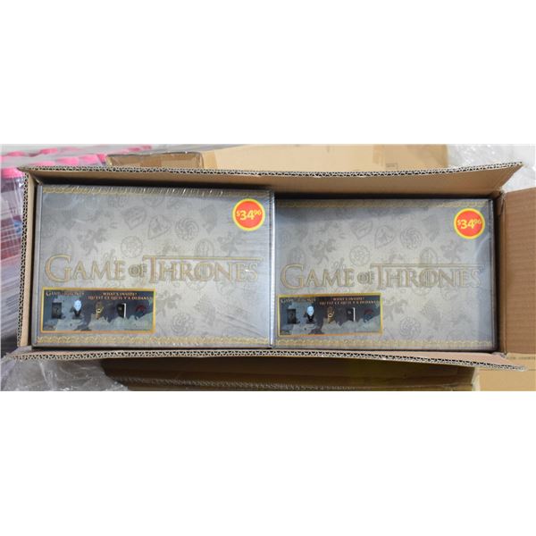 CASE WITH 4 NEW GAME OF THRONES COLLECTOR SETS