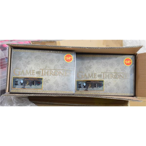 CASE WITH 4 NEW GAME OF THRONES COLLECTOR SETS