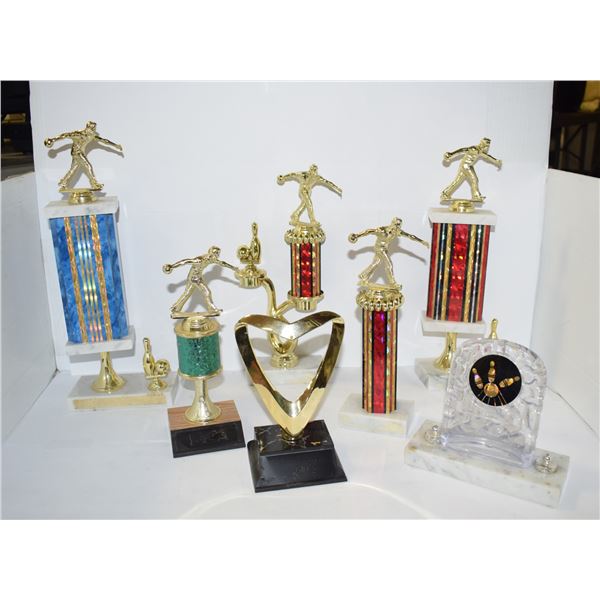 7 BOWLING TROPHIES