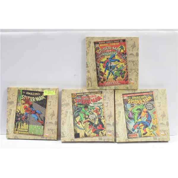 SET OF 4 AMAZING SPIDERMAN WALL HANGERS