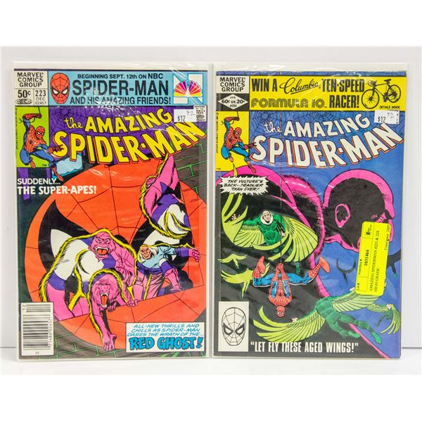 AMAZING SPIDERMAN #223 & 224 HIGH GRADE