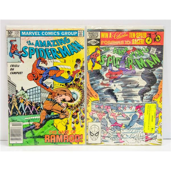 AMAZING SPIDERMAN #221 & 222 HIGH GRADE