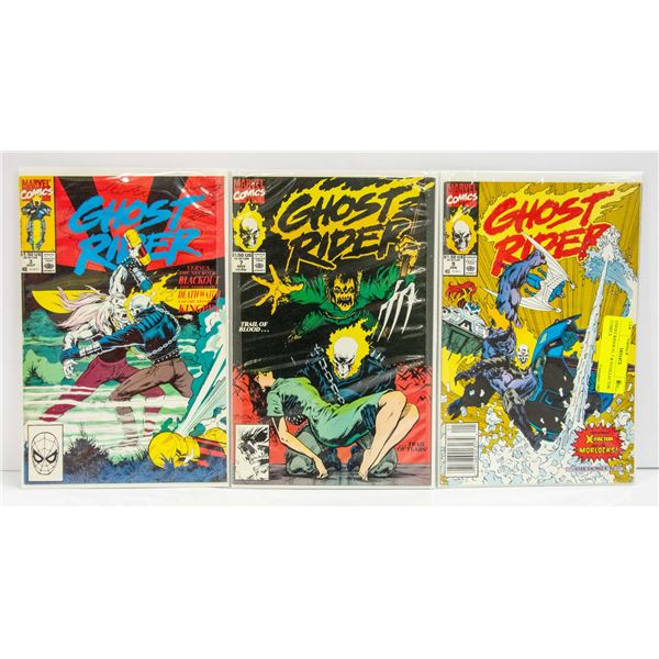GHOST RIDER #3, 7 & 9 COLLECTOR COMICS