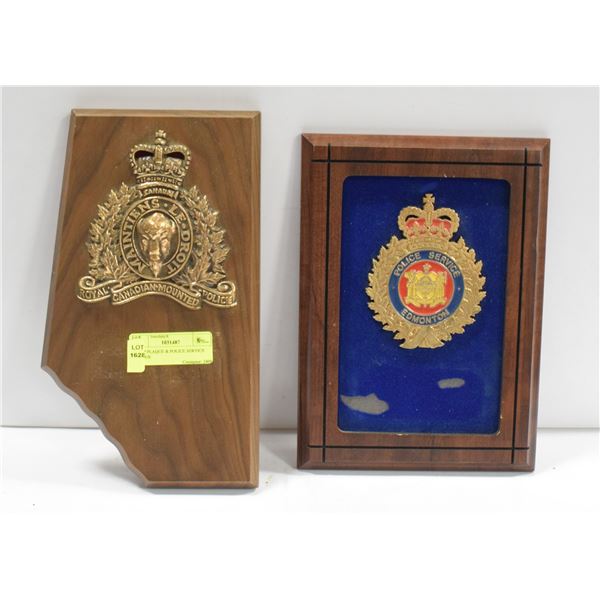 RCMP PLAQUE & POLICE SERVICE PLAQUE