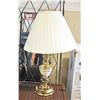 Image 1 : LAMP WITH WHITE SHADE APPROX 27" TALL