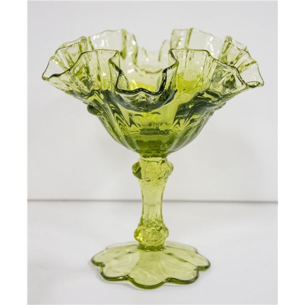 STEMMED ANTIQUE CANDY DISH