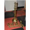LOT OF 3 BRASS CANDLESTICKS