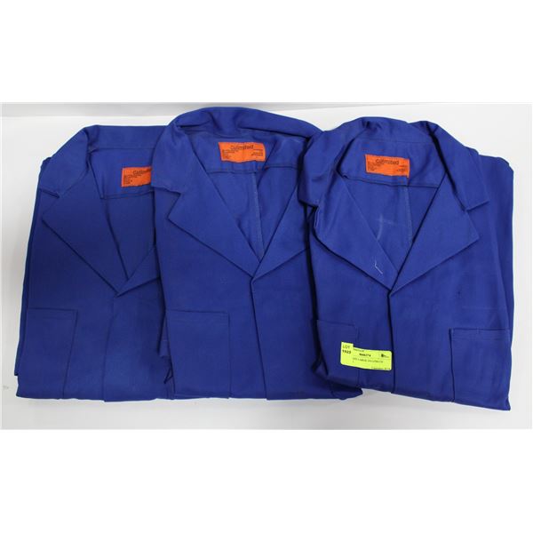 3 BLUE SIZE LARGE 3/4 LENGTH JACKETS