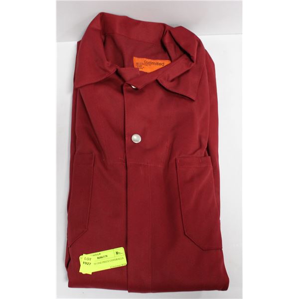 RED SIZE 50 ONE PIECE COVERALLS
