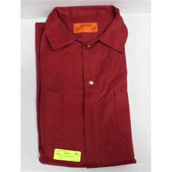 RED SIZE 54 TALL ONE PIECE COVERALLS