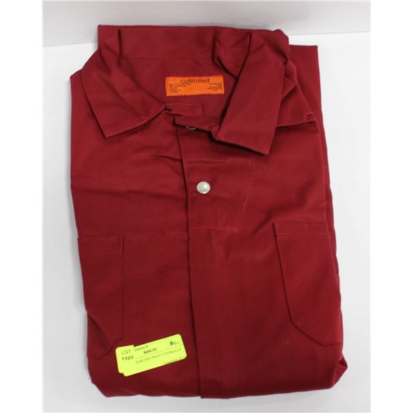 RED SIZE 60 ONE PIECE COVERALLS