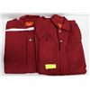 Image 1 : 2 PAIR RED SIZE 40 ONE PIECE COVERALLS