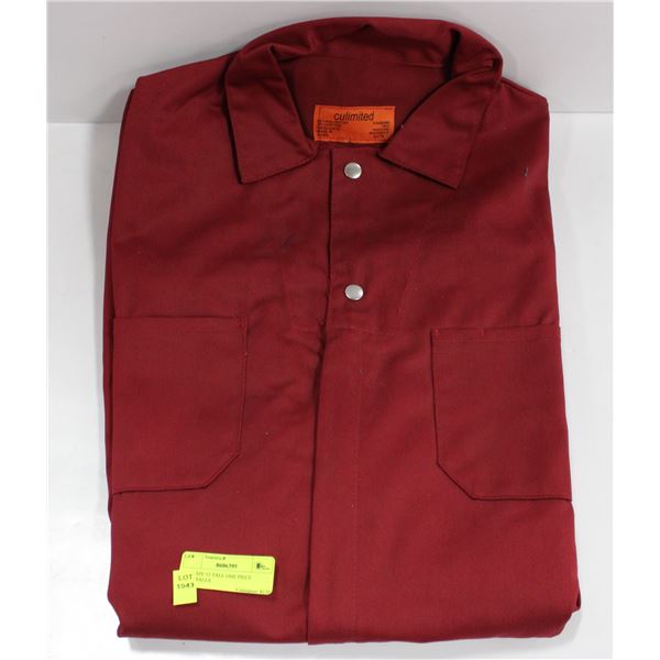 RED SIZE 52 TALL ONE PIECE COVERALLS