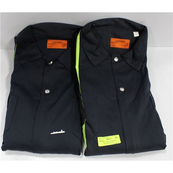 2 PAIR BLUE SIZE 62 ONE PIECE COVERALLS W/ REFLECT