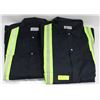 Image 1 : 2 PAIR BLUE SIZE 64 ONE PIECE COVERALLS W/ REFLECT