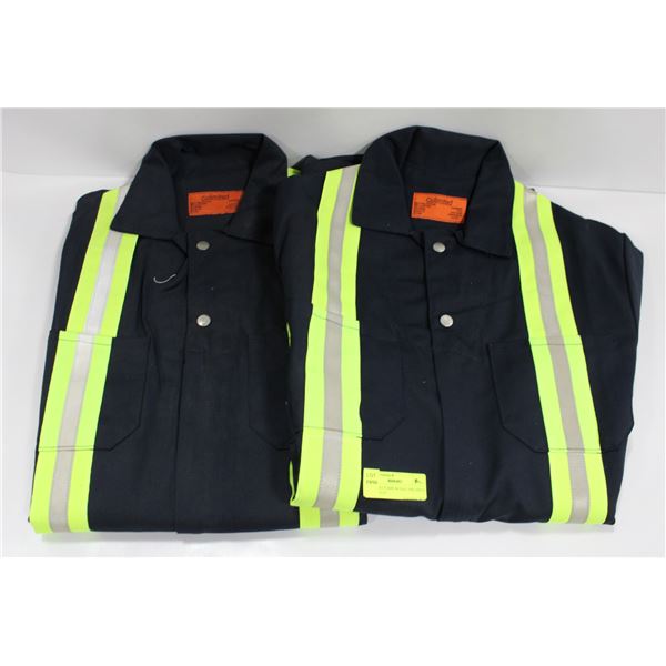 2 PAIR BLUE SIZE 44 TALL ONE PIECE COVERALLS