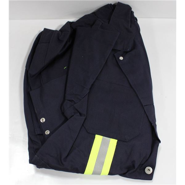 BLUE SIZE 44 ONE PIECE COVERALLS W/ REFLECTOR