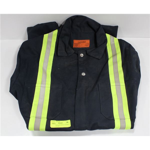 BLUE SIZE 54 ONE PIECE COVERALLS W/ REFLECTOR