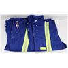 Image 1 : 2 PAIR SIZE 52 ONE PIECE COVERALLS W/ REFLECTOR