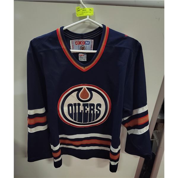 EDMONTON OILERS JERSEY SIZE MENS MEDIUM