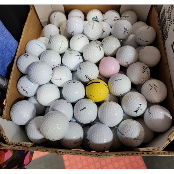 FLAT OF RECLAIMED GOLF BALLS