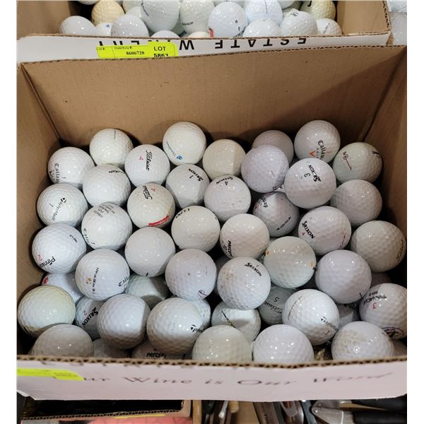 FLAT OF RECLAIMED GOLF BALLS