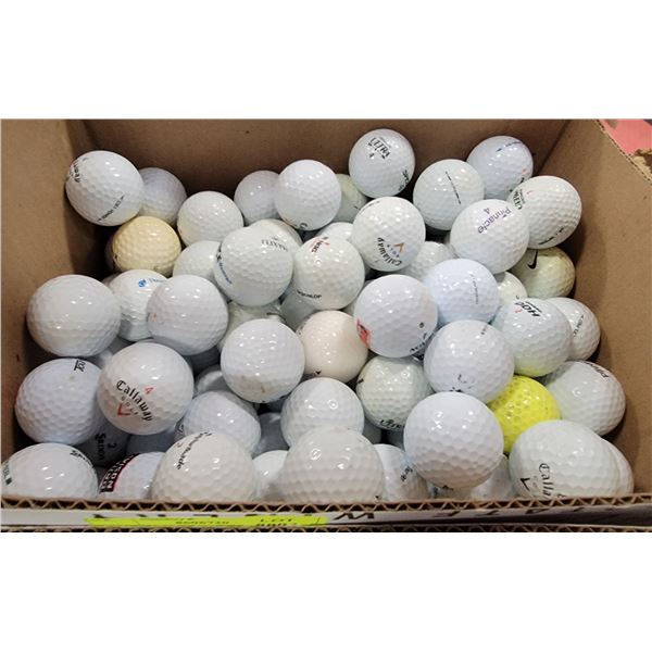 FLAT OF RECLAIMED GOLF BALLS