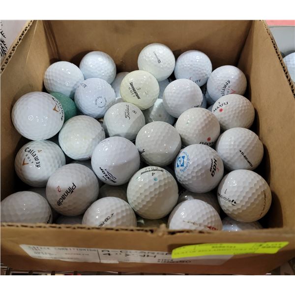 FLAT OF RECLAIMED GOLF BALLS