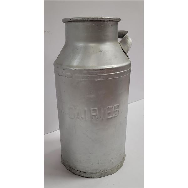 PALM DAIRIES METAL MILK CAN, 16" TALL