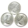 Image 2 : 3x 2016 Canada 3/4oz. .999 Silver Howling Wolves BU (Tax Exempt). 3pcs