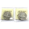 Image 2 : 1939 Canada Silver $1 ICCS Certified MS-60 & 1951 Silver $1 SWL MS-62. 2pcs